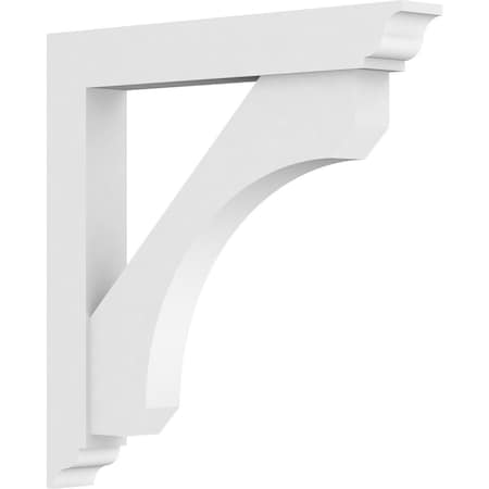 Ekena Millwork Standard Legacy Architectural Grade PVC Bracket With Traditional Ends, 3"W x 24"D x 24"H BKTP03X24X24LEC01